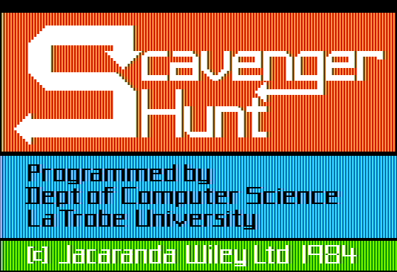 Game cover: Scavenger Hunt