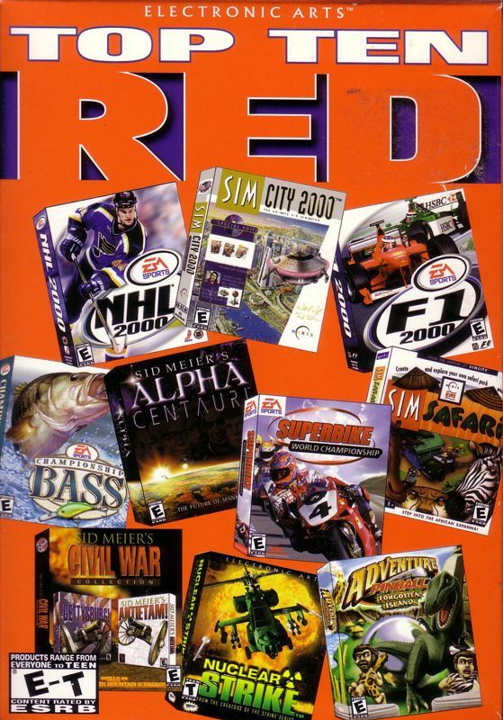 Game cover: Electronic Arts Top Ten: Red
