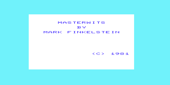 Game cover: Masterwits