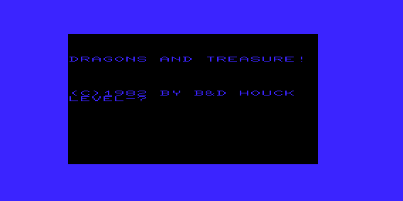 Game cover: Dragons & Treasure