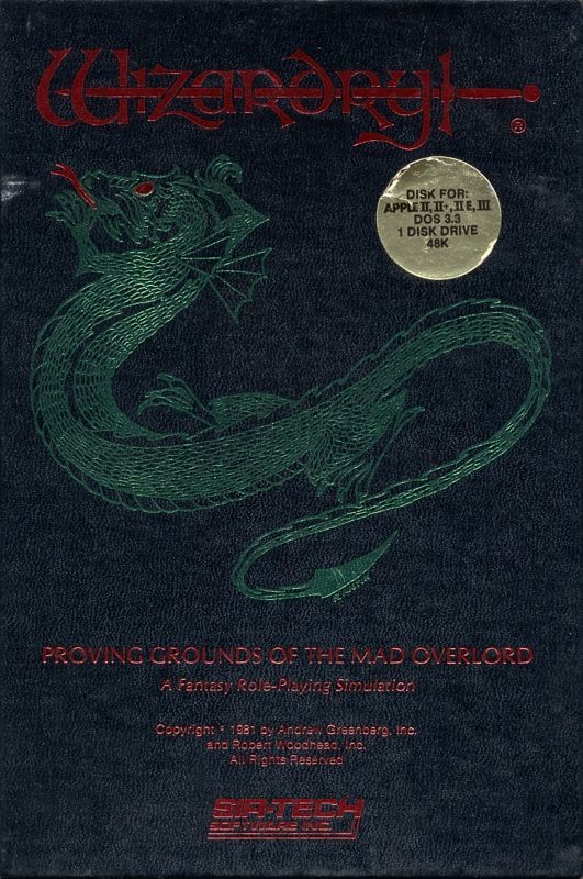 Game cover: Wizardry: Proving Grounds of the Mad Overlord