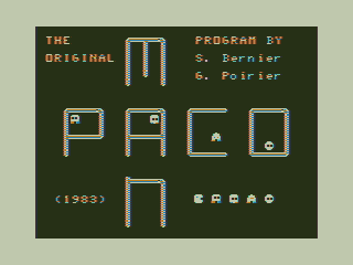 Game cover: Pacoman