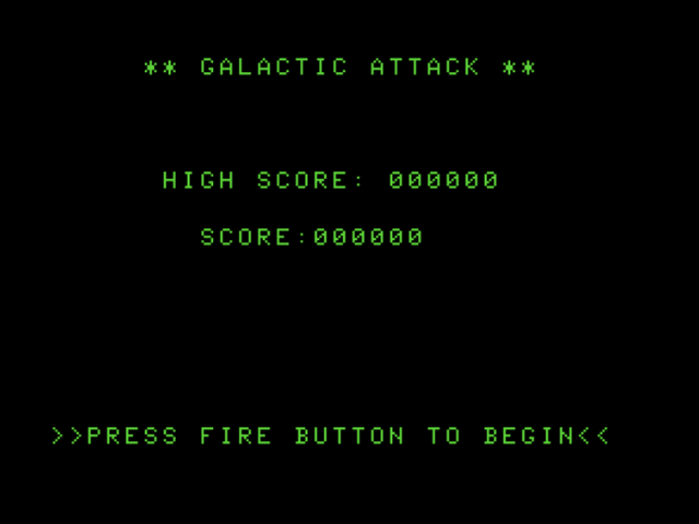 Game cover: Galactic Attack