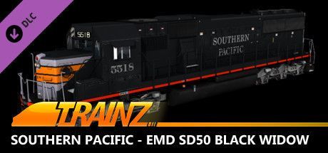 Game cover: Trainz 2022: Southern Pacific - EMD SD50 Black Widow