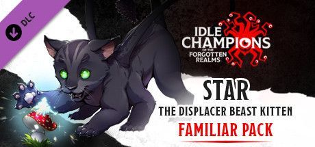 Game cover: Idle Champions of the Forgotten Realms: Star the Displacer Beast Kitten Familiar Pack