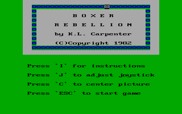Game cover: Boxer Rebellion