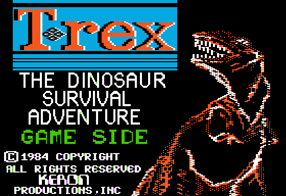 Game cover: T.rex: The Dinosaur Survival Adventure