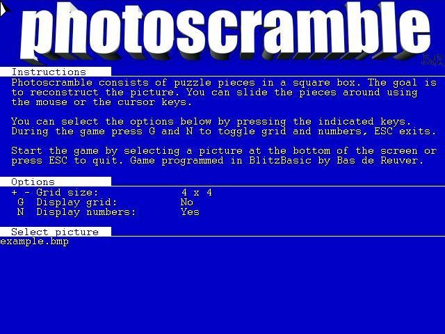 Game cover: Photoscramble
