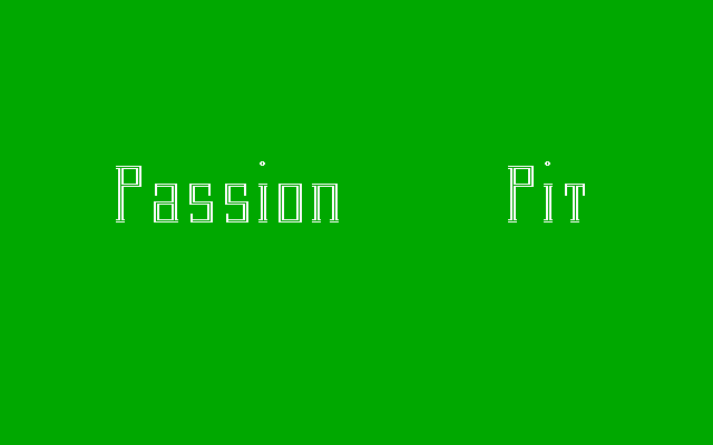 Game cover: Passion Pit