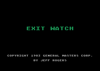 Game cover: Exit Watch