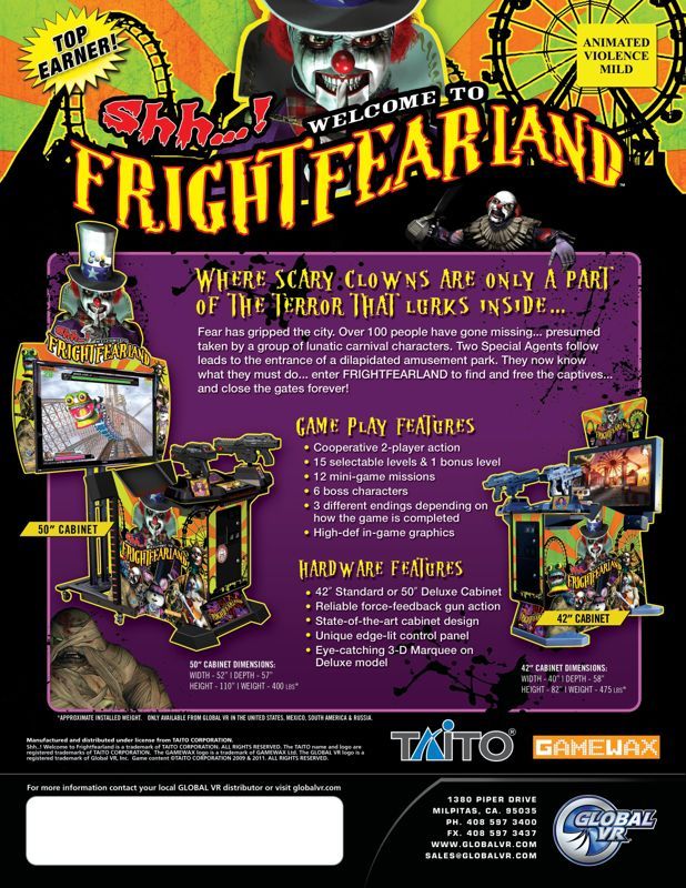 Game cover: Shh...! Welcome to Frightfearland