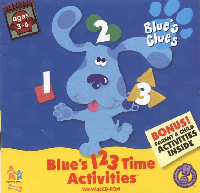Game cover: Blue's Clues: Blue's 123 Time Activities