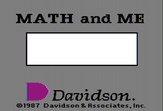 Game cover: Math and Me