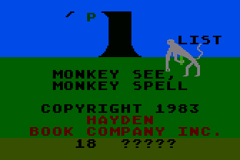 Game cover: Monkey See, Monkey Spell