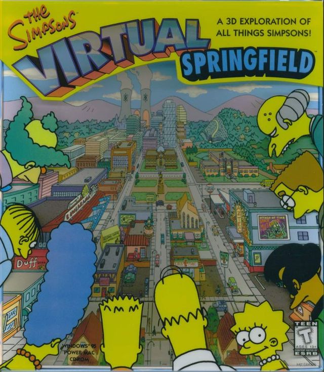 Game cover: The Simpsons: Virtual Springfield