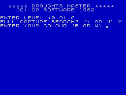 Game cover: ZX Draughts