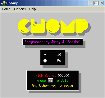 Game cover: Chomp