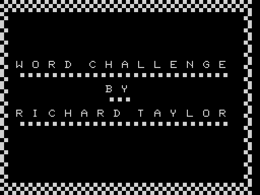 Game cover: Word Challenge