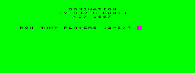 Game cover: Domination