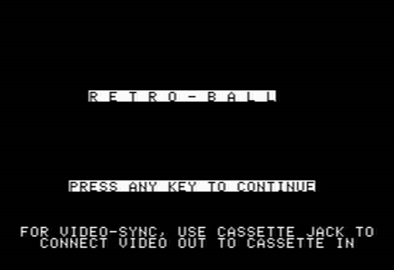 Game cover: Retro-Ball
