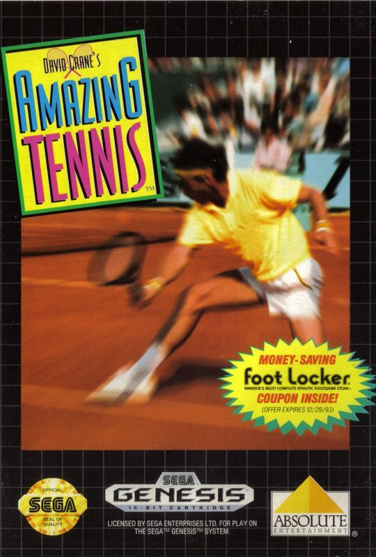 Game cover: David Crane's Amazing Tennis
