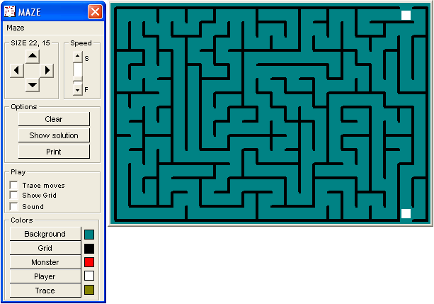 Game cover: Maze