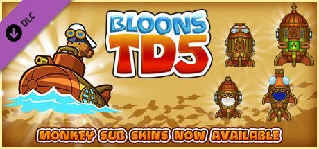 Game cover: Bloons TD 5: Steampunk Monkey Sub Skin