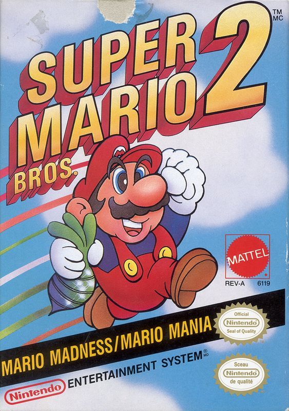 Game cover: Super Mario Bros. 2