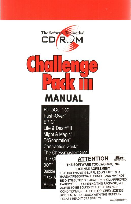 Game cover: The Software Toolworks CD ROM Challenge Pack III