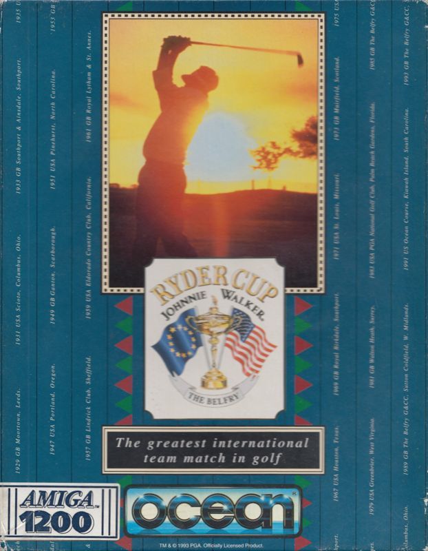 Game cover: Ryder Cup: Johnnie Walker