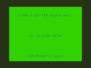 Game cover: Simply Better Blackjack
