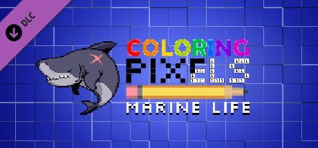 Game cover: Coloring Pixels: Marine Life