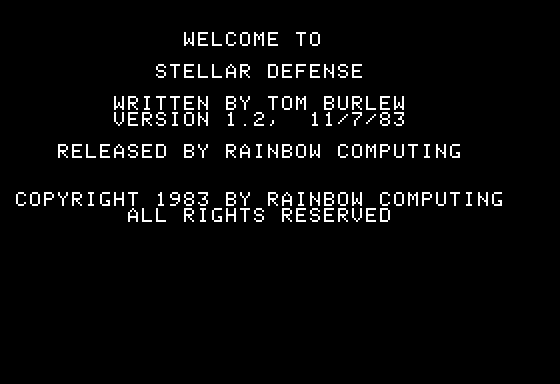 Game cover: Stellar Defense