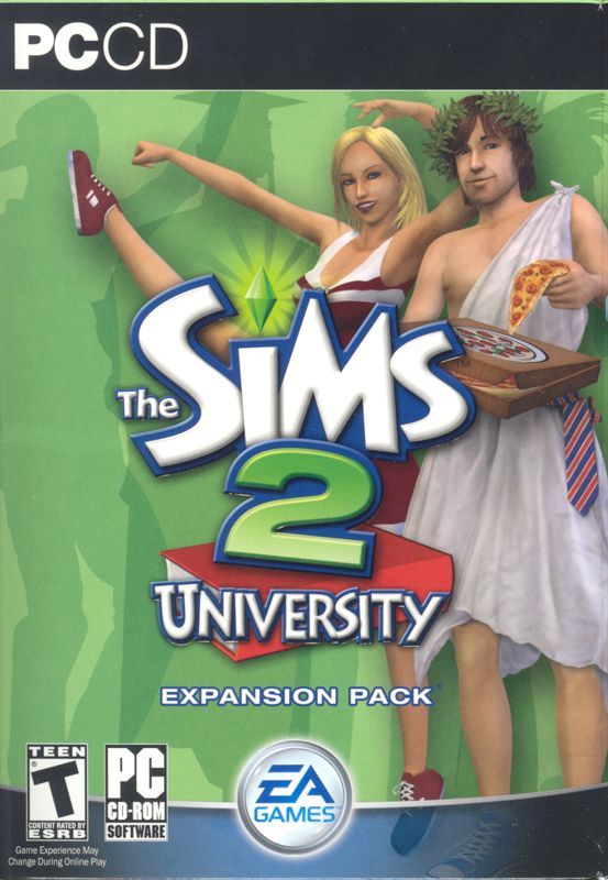 Game cover: The Sims 2: University