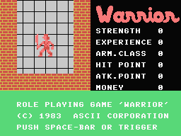Game cover: Warrior