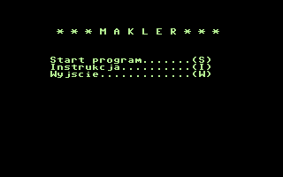 Game cover: Makler