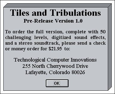 Game cover: Tiles and Tribulations