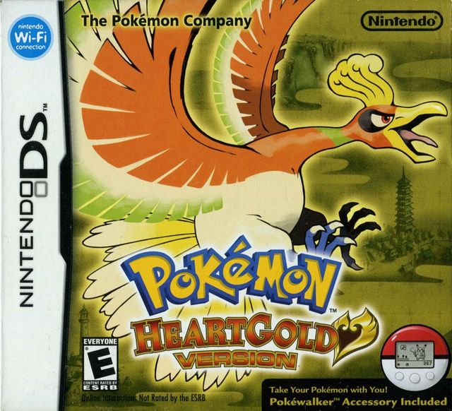 Game cover: Pokémon HeartGold Version