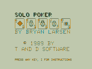 Game cover: Solo Poker