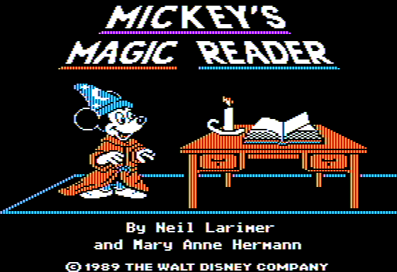 Game cover: Mickey's Magic Reader