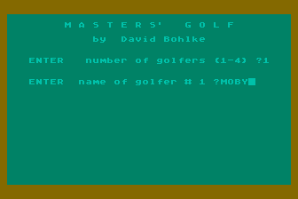 Game cover: Pro Tour '80