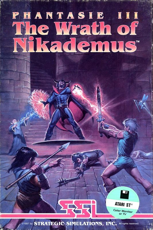 Game cover: Phantasie III: The Wrath of Nikademus