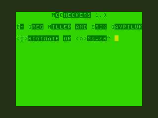 Game cover: McCheckers