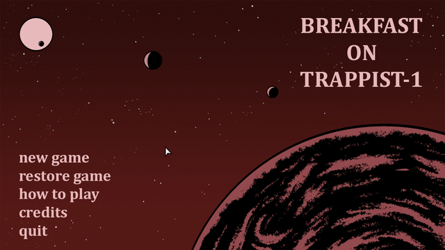 Game cover: Breakfast on Trappist-1