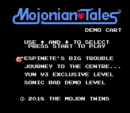 Game cover: Mojonian Tales
