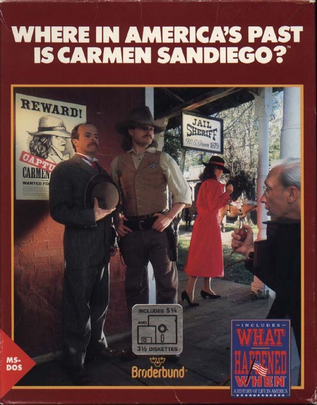 Game cover: Where in America's Past Is Carmen Sandiego?