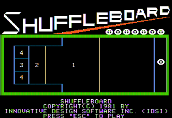 Game cover: Shuffleboard