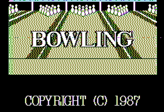 Game cover: Bowling