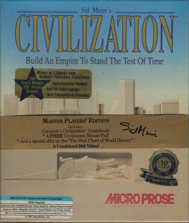 Game cover: Sid Meier's Civilization (Master Players' Edition)