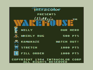 Game cover: Willy's Warehouse